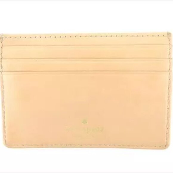Kate Spade Card Case Red Beige leather Woman - Picture 2 of 7